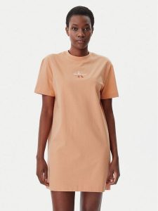 Calvin Klein Jeans Sukienka codzienna Gradient Monologo J20J225273 Koralowy Relaxed Fit. Pomarańczowe kombinezony Calvin Klein Jeans, na co dzień, xl, bez wzorów, z bawełny, bez kołnierzyka, bez ramiączek, proste. Za 149,99 zł.