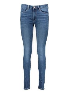 Pepe Jeans Dżinsy - Skinny fit - w kolorze niebieskim rozmiar: W26/L30. Niebieskie jeansy Pepe Jeans, z aplikacjami, z jeansu, z podwyższonym stanem. Za 297,45 zł.