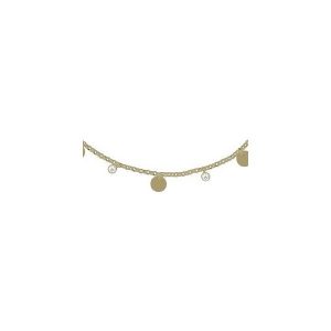 SREBRNY POZŁACANY NASZYJNIK CHOKER KOŁA I CYRKONIE 925. Naszyjniki marki Atdiament. Za 149,00 zł.
