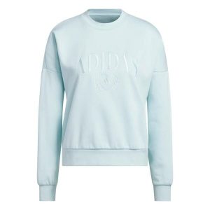 Bluza damska adidas Cozy Holiday. Niebieskie bluzy ADIDAS, bez wzorów, bez kaptura. Za 272,50 zł.