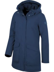 Westfjord Parka "Krafla" w kolorze granatowym rozmiar: L. Niebieskie płaszcze Westfjord, l, z aplikacjami, ze skóry, bez kaptura. Za 307,46 zł.