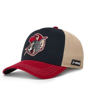 Czapka z daszkiem Capslab. Czarne czapki CapsLab, bez wzorów. Za 143,99 zł.