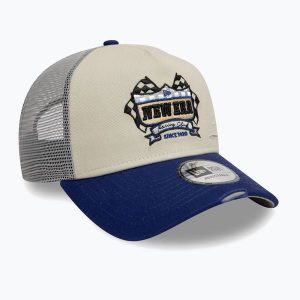 Czapka z daszkiem New Era NE Motorsport Trucker. Brązowe czapki New Era, bez wzorów. Za 129,99 zł.