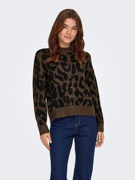 JDY Sweter w kolorze brązowym rozmiar: XXL. Brązowe swetry oversize JDY, xxl, bez wzorów, bez ramiączek. Za 101,23 zł.