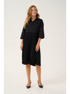 CULTURE Sukienka w kolorze czarnym rozmiar: XL. Czarne sukienki Culture, na co dzień, xl, bez wzorów, bez kołnierzyka, bez ramiączek, midi, proste. Za 208,99 zł.