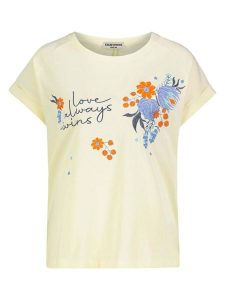 Eight2Nine Koszulka w kolorze jasnożółtym rozmiar: S. Żółte bluzki Eight2Nine, s, bez wzorów, z bawełny, bez kołnierzyka, bez ramiączek. Za 52,55 zł.