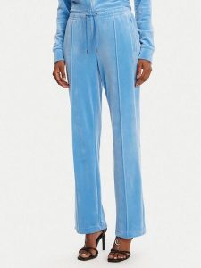 Juicy Couture Spodnie dresowe Tina JCAPW045 Niebieski Regular Fit. Niebieskie spodnie dresowe Juicy Couture, xs, bez wzorów, z dresówki. Za 399,99 zł.