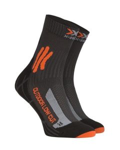 Skarpety trekkingowe X-Socks Trek Outdoor Low Cut 4.0. Szare skarpetki X-Socks, bez wzorów, z materiału. Za 60,00 zł.