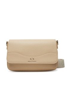 Armani Exchange Torebka 942912 CC783 U1092 Beżowy. Brązowe listonoszki Armani Exchange, bez wzorów, ze skóry, bez dodatków. Za 379,99 zł.
