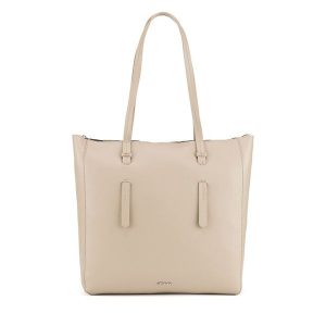 Torebka JENNY. Brązowe shopper bag Jenny, bez wzorów, bez dodatków. Za 149,99 zł.