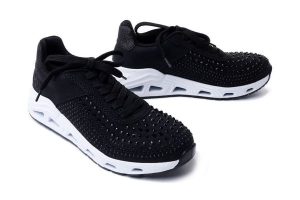 RIEKER N5201-00 black, półbuty damskie. Czarne półbuty Rieker, bez wzorów, bez obcasa, na koturnie, bez zapięcia. Za 244,93 zł.
