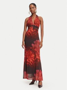 Bardot Sukienka letnia Elera 60489DB1 Czerwony Regular Fit. Czerwone sukienki Bardot, na lato, bez wzorów, z syntetyku, bez kołnierzyka, bez ramiączek. Za 639,99 zł.