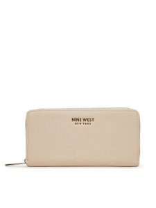 Nine West Portfel CEO-NW-W1-002-AW26 Beżowy. Brązowe portfele Nine West, bez wzorów. Za 79,99 zł.