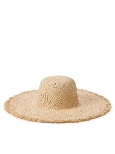 LAUREN RALPH LAUREN Kapelusz 454P14395001 Beżowy. Brązowe kapelusze Lauren Ralph Lauren, bez wzorów. Za 599,99 zł.