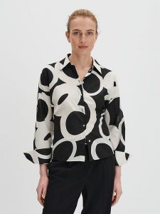 Someday Koszula "Zirveli" w kolorze czarno-białym rozmiar: 38. Białe koszule someday., bez wzorów, z bawełny, bez kołnierzyka, bez ramiączek. Za 173,99 zł.