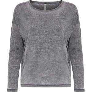 Sweter w kolorze szarym. Szare swetry klasyczne marki ICHI. W wyprzedaży za 64,95 zł.