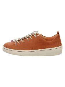 Think! Skórzane sneakersy w kolorze pomarańczowym rozmiar: 40. Pomarańczowe trampki Think, bez wzorów, bez zapięcia. Za 337,95 zł.