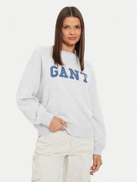 Gant Bluza Graphic 4200488 Szary Regular Fit. Szare bluzy GANT, m, bez wzorów, z bawełny, bez kaptura. Za 369,99 zł.