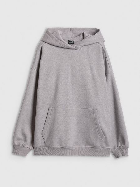 4F Bluza dresowa loose z kapturem damska - szara L. Szare bluzy 4f, l, bez wzorów, z dresówki, z kapturem. Za 199,99 zł.