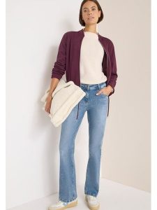 Cecil Dżinsy - Bootcut fit - w kolorze błękitnym rozmiar: W32/L32. Niebieskie jeansy Cecil, z aplikacjami, ze skóry. Za 176,08 zł.