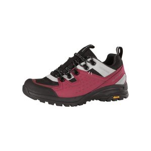 Buty trekkingowe niskie damskie Alpine Pro Omere Vibram. Czerwone buty trekkingowe Alpine Pro, przed kostkę, bez zapięcia. W wyprzedaży za 399,00 zł.