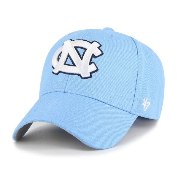 Brand `47 czapka z daszkiem Carolina Tar Heels Unic Columbia niebieski OSFM. Niebieskie czapki 47 Brand, bez wzorów. Za 139,00 zł.