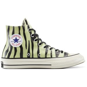Buty sportowe Converse Chuck 70 Glow In The Dark Zebra Print. Zielone trampki Converse, bez wzorów, bez zapięcia. Za 405,60 zł.