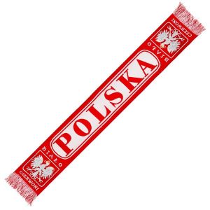 Szalik Polska Biało Czerwoni 1. Białe szaliki KEEZA, bez wzorów. Za 22,00 zł.