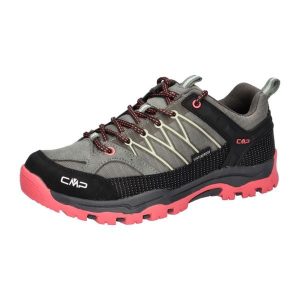 Buty trekkingowe damskie CMP Rigel Low wodoodporne. Czerwone buty trekkingowe CMP, bez zapięcia. Za 403,99 zł.