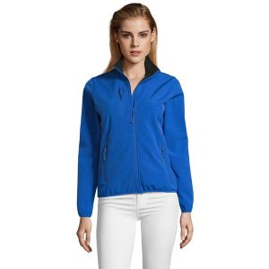 Kurtka Damska Radian Soft Shell. Niebieskie kurtki SOL'S, s, bez wzorów, bez kaptura. Za 181,99 zł.