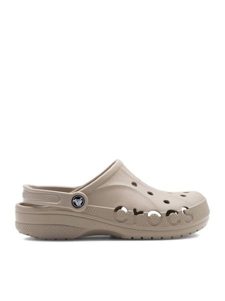 Crocs Klapki BAYA CLOG 10126-760 Beżowy. Brązowe klapki Crocs, bez wzorów, z tworzywa sztucznego, bez obcasa. Za 199,99 zł.
