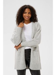 Kaffe Kardigan w kolorze szarym rozmiar: XL. Szare kardigany Kaffe, z wełny. Za 152,99 zł.