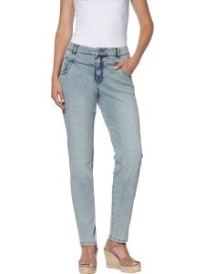 Heine Dżinsy - Tapered fit - w kolorze błękitnym rozmiar: 50. Niebieskie jeansy Heine, bez wzorów. Za 100,99 zł.
