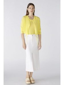 Oui Kardigan w kolorze żółtym rozmiar: 40. Żółte kardigany Oui. Za 91,34 zł.