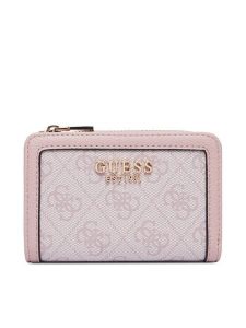 Guess Portfel Lindsey Slg SWSG97 49156 Różowy. Czerwone portfele Guess, z aplikacjami, ze skóry. Za 237,99 zł.