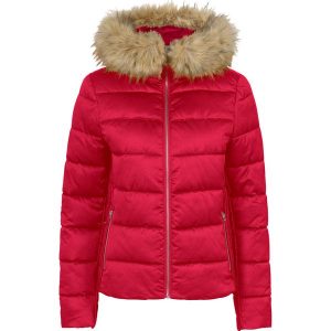 Lekka kurtka pikowana z kapturem bonprix czerwony. Czerwone kurtki bonprix. Za 239,99 zł.