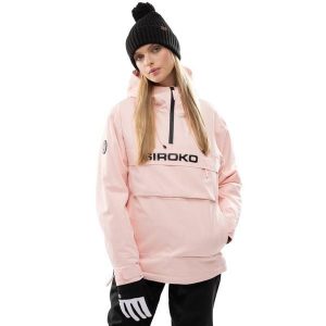 Kurtka snowboardowa damska W6-W Flims. Czerwone kurtki sportowe SIROKO, bez wzorów, bez kaptura, narciarskie. Za 380,00 zł.