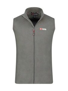 Canadian Peak Kamizelka polarowa "Vugeak" w kolorze antracytowym rozmiar: L. Czarne kamizelki Canadian Peak, l, bez wzorów, z materiału, bez kołnierzyka, bez ramiączek, bez kaptura. Za 39,99 zł.