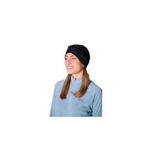 Czapka trekkingowa Windstopper. Czarne czapki RAB, bez wzorów, sportowe. Za 109,99 zł.