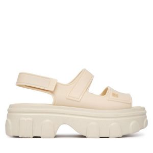 Sandały Melissa. Brązowe sandały Melissa, bez wzorów, bez obcasa, na koturnie, bez zapięcia. Za 578,99 zł.