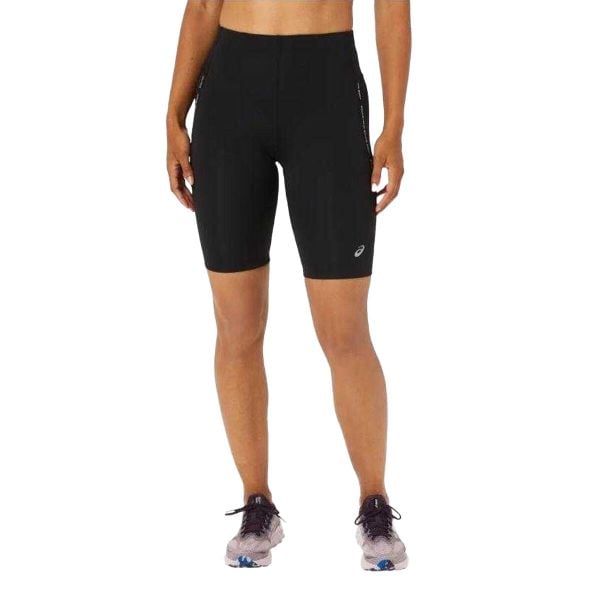 Shorty Damskie Race Sprinter. Czarne szorty ASICS, bez wzorów, sportowe. Za 275,99 zł.
