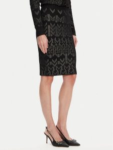 Marciano Guess Spódnica ołówkowa 5YGD16 5877Z Czarny Slim Fit. Czarne spódnice Marciano Guess, xs, z aplikacjami, z wiskozy. Za 295,00 zł.