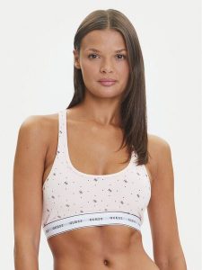 Guess Stringi O97E04 KBOE1 Różowy. Czerwone stringi Guess, z aplikacjami, z bawełny. Za 89,99 zł.