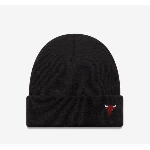 Czapka Zimowa New Era Chicago Bulls NBA Mini Logo Black - 60691109. Czarne czapki New Era, bez wzorów. Za 146,05 zł.
