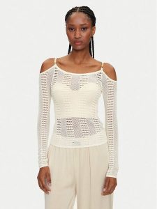 Marciano Guess Sweter 5GGR10 5869Z Écru Regular Fit. Swetry klasyczne Marciano Guess, l, z syntetyku, bez kołnierzyka. Za 499,99 zł.