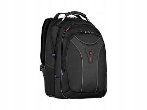Plecak Carbon z kieszenią na laptopa do 17,3' (43 cm). Czarne plecaki Wenger. Za 500,99 zł.