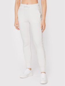 Guess Spodnie dresowe V2YB18 K7UW2 Biały Regular Fit. Białe spodnie dresowe Guess, xxs, z aplikacjami, z dresówki. Za 189,99 zł.