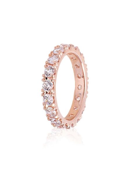 Pandora Pozłacany pierścionek z cyrkoniami rozmiar: 48. Czerwone pierścionki Pandora, z cyrkonią, pozłacane. Za 409,97 zł.