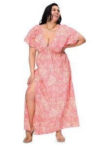 Aller Simplement Sukienka w kolorze różowym rozmiar: 50/52. Różowe sukienki Aller Simplement, na co dzień, bez wzorów, z bawełny, klasyczne, bez kołnierzyka, bez ramiączek, maxi, proste. Za 100,99 zł.