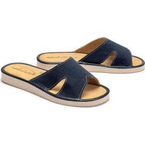 METEOR 118 BOHO granat, kapcie damskie. Niebieskie kapcie Meteor, bez wzorów. Za 44,99 zł.